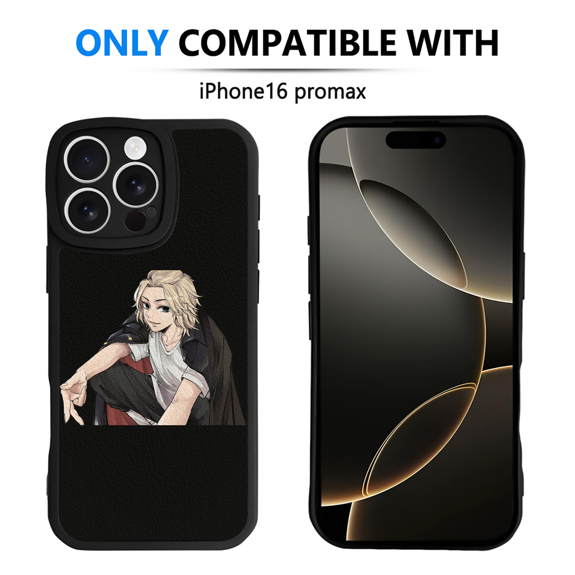 （画像用） 東京リベンジャーズ Tokyo Revengers 【iPhone 16シリーズ対応】シリコンスマホケース（レザー調） 材質：シリコン